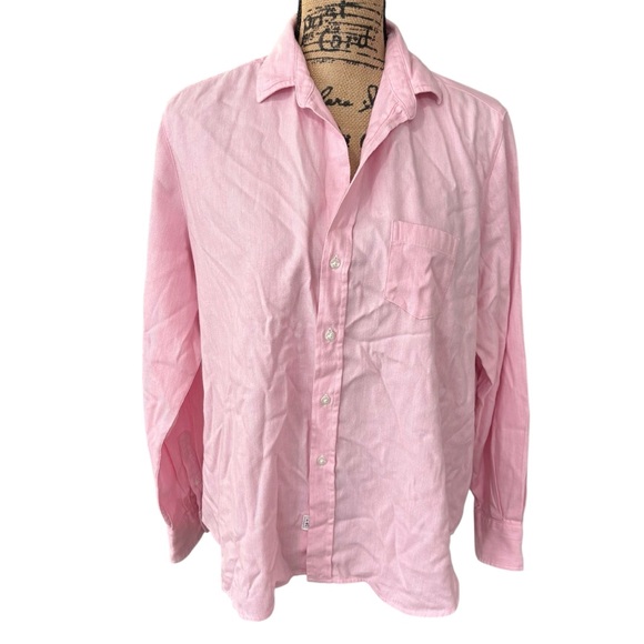 Frank & Eileen Tops - Frank & Eileen Eileen Button Up Shirt Italian Cashmere Touch Pink Size Small